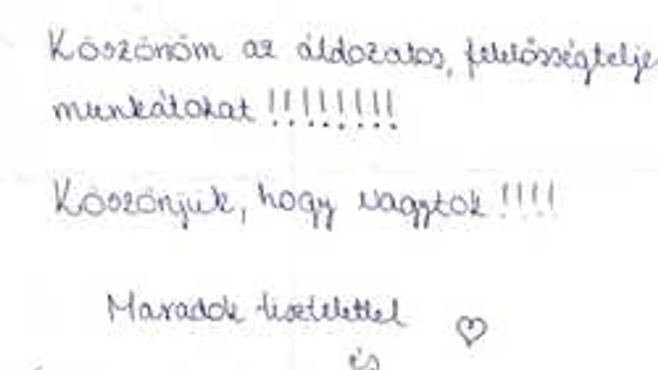 Meglepő üzenetet kaptak a mentősök