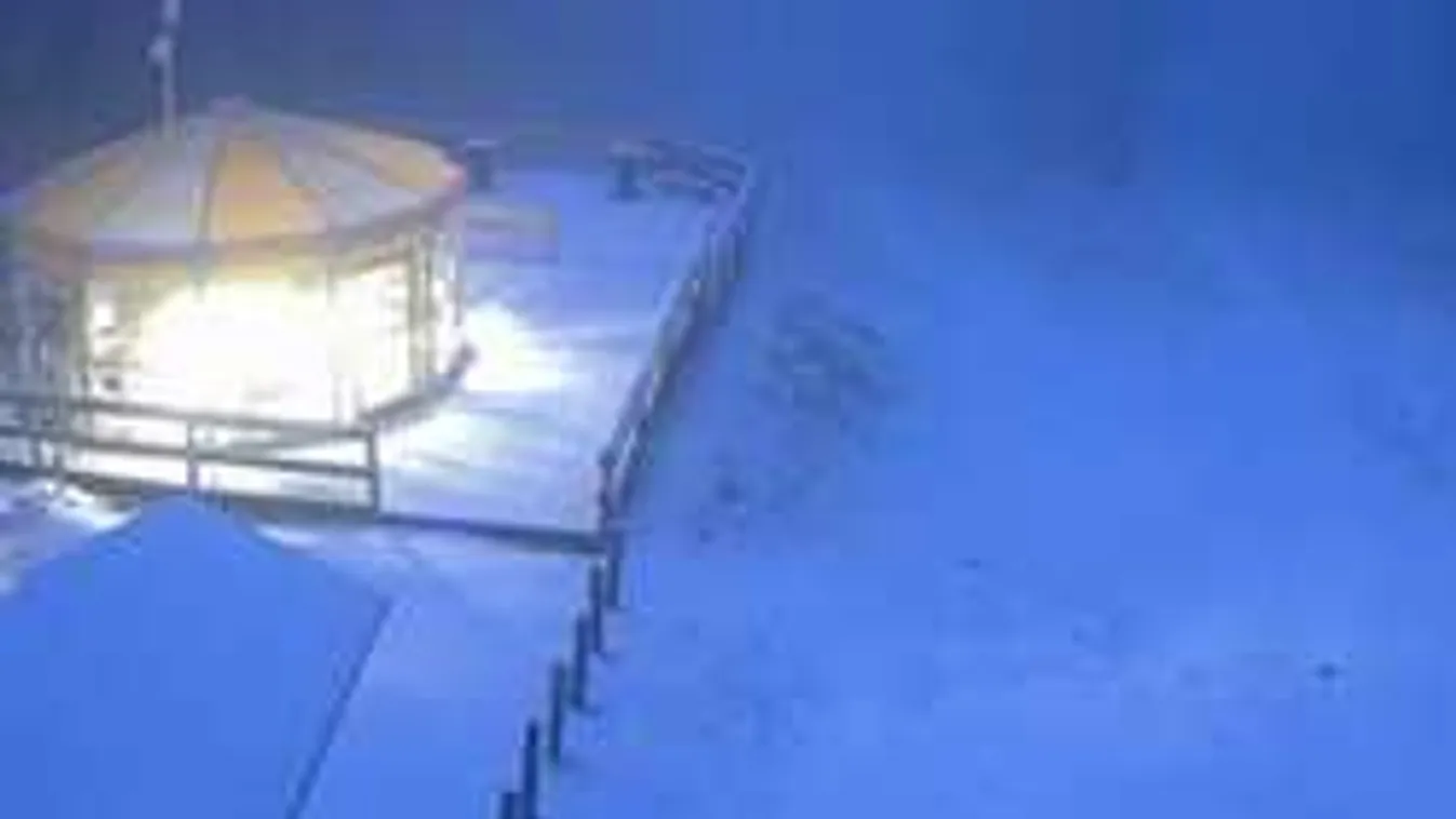 Itt a hó,  a Kékesen már szánkózhatunk - KÉPEKKEL