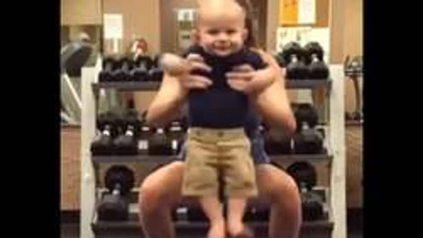 Döbbenet: babáját használja súlyzónak a kismama!