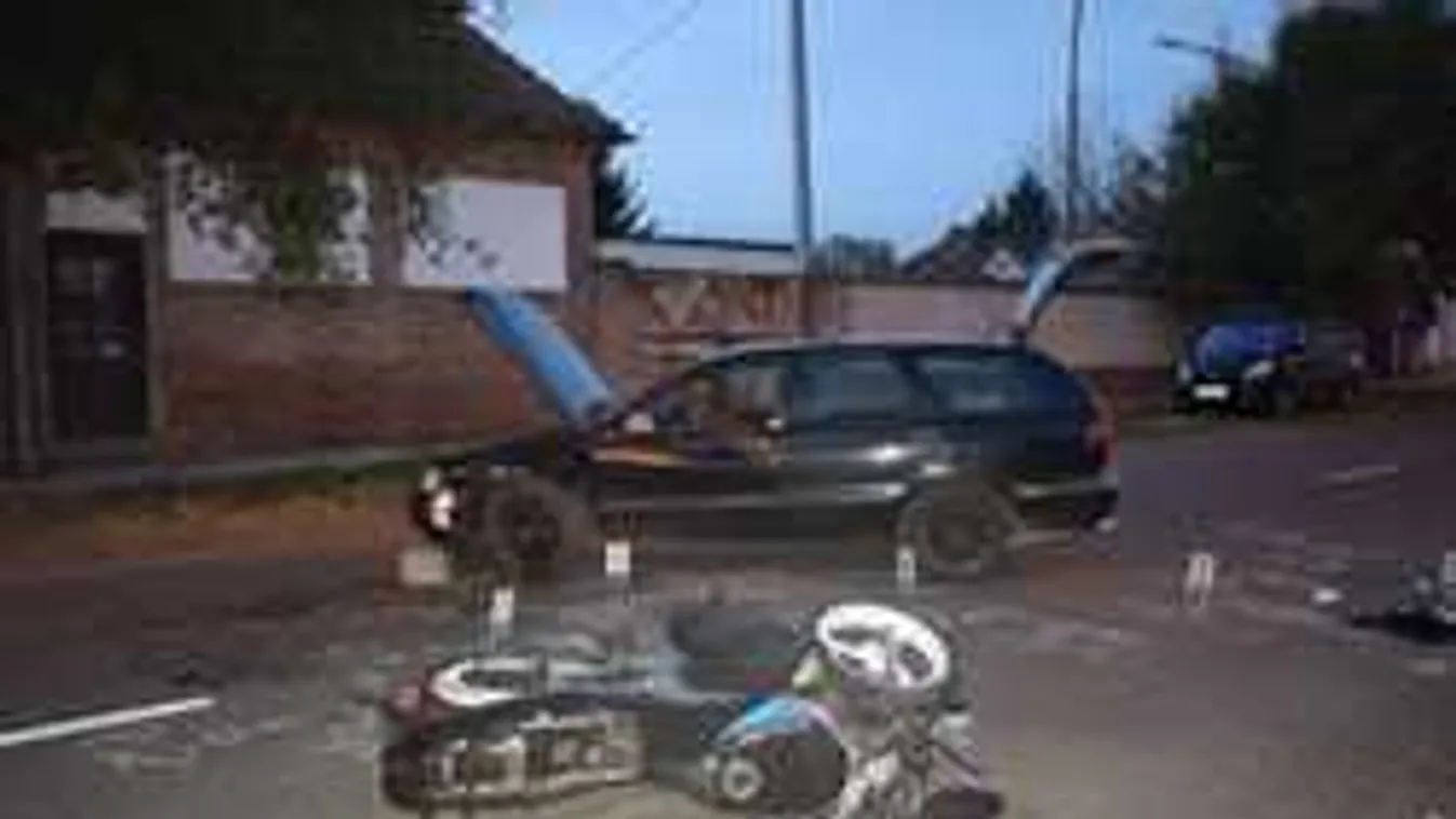 Durva fotók érkeztek a motorbalesetről, súlyos állapotban a sofőr