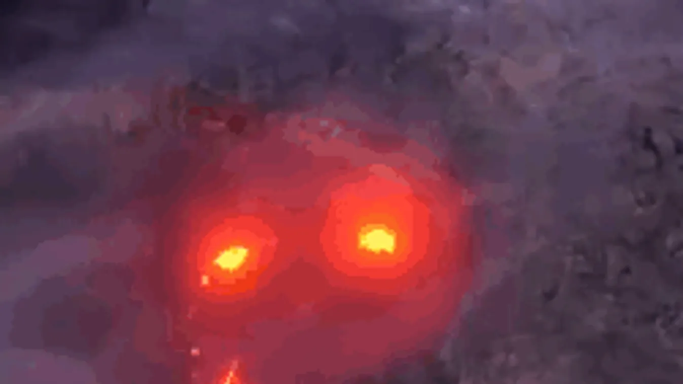 Titokzatos mosolygó arc jelent meg a kitörő hawaii vulkánban