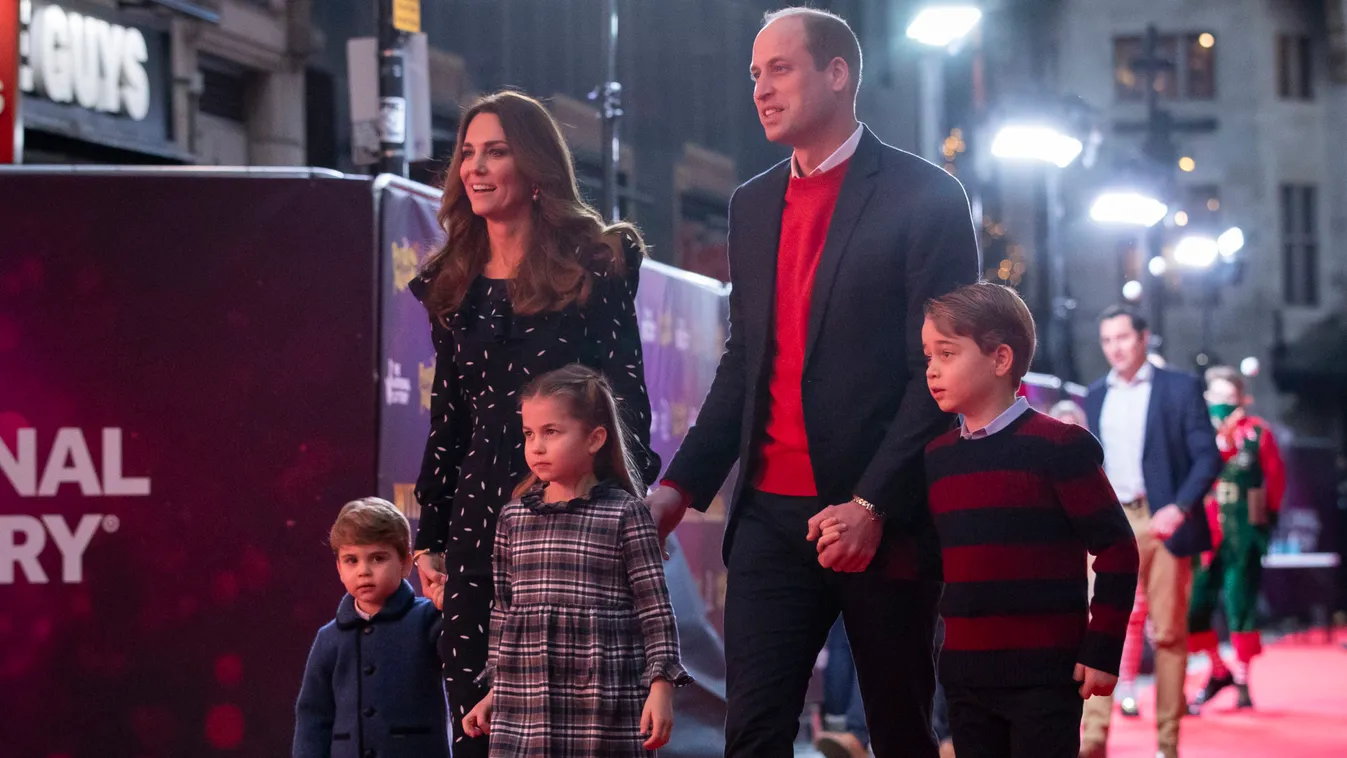 Duke and Duchess of Cambridge and family at London Palladium