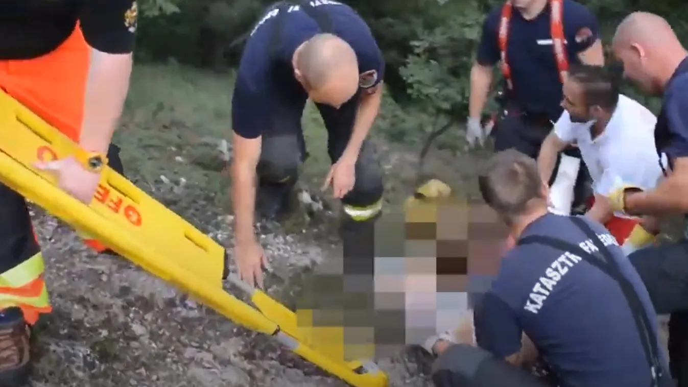 Balesetet szenvedett egy nő a Budai-hegyekben -videó