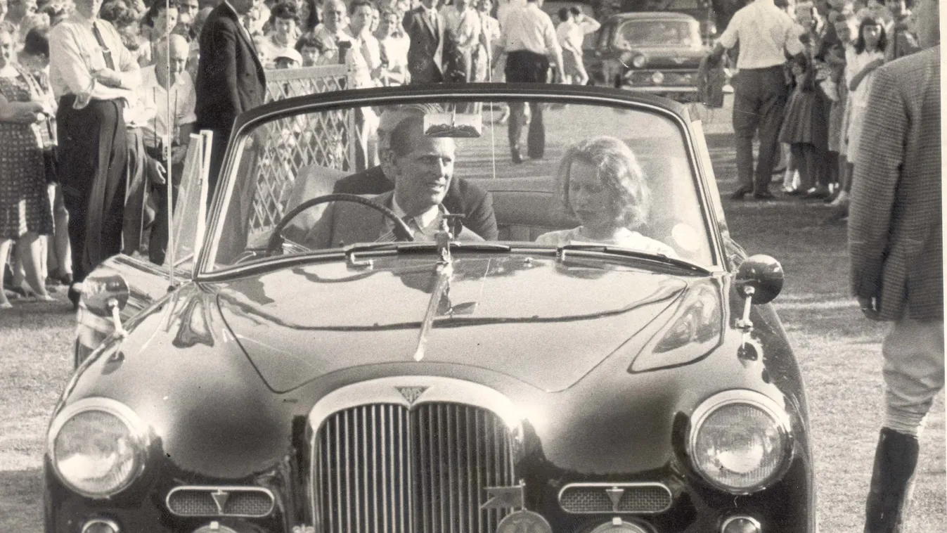 Prince Philip The Duke Of Edinburgh Cars And Driving 4 August 1964 The Duke Of Edinburgh Drives His Daughter Princess Anne At Windsor Great Park. Prince Charles - Who Flew Down On Saturday After Recovering From Pneumonia In An Aberdeen Nursing Home -