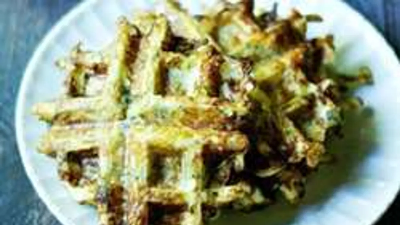 Itt a cukkini totális átváltozása: ropogós gofri lett belőle!