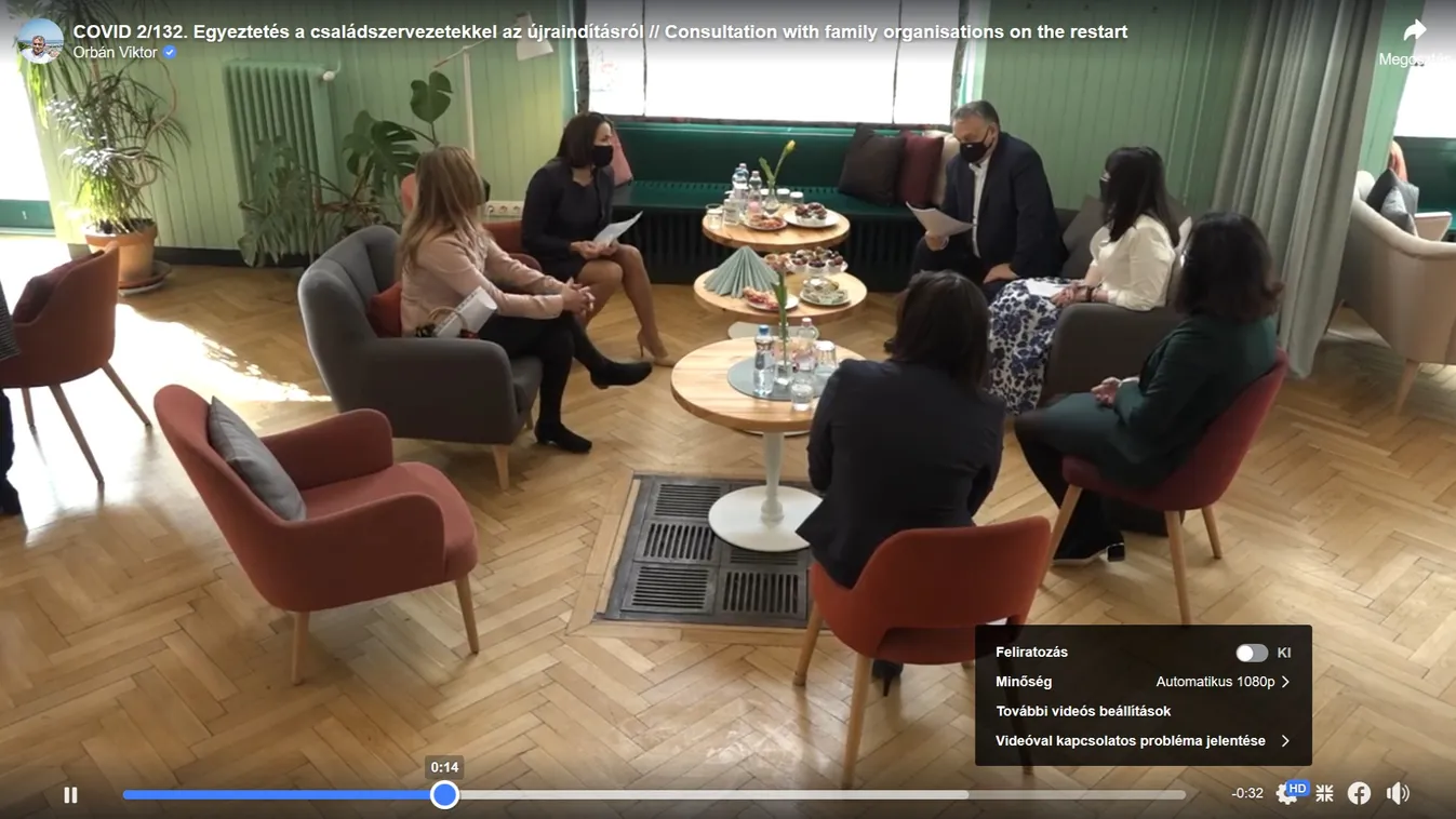 Családügyi szervezetekkel tárgyalt Orbán Viktor az újraindításról