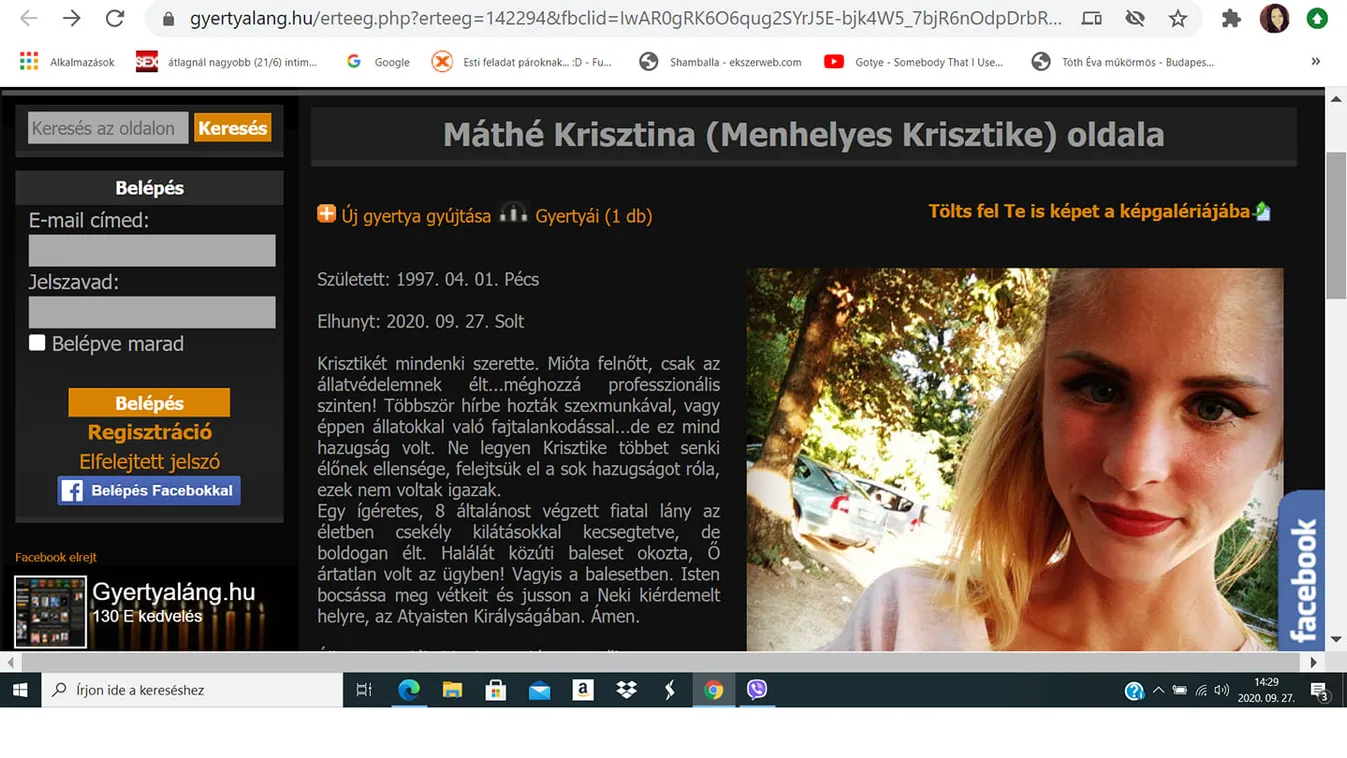 Autóbalesetet szenvedett a szexhirdetésekkel lejáratott lány