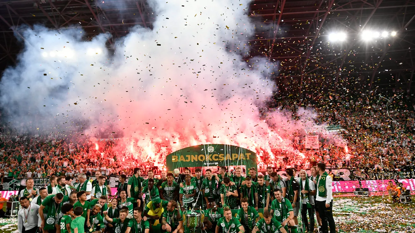 Lélegzetelállító látvány, óriási tűzijáték volt a Fradi stadionjában