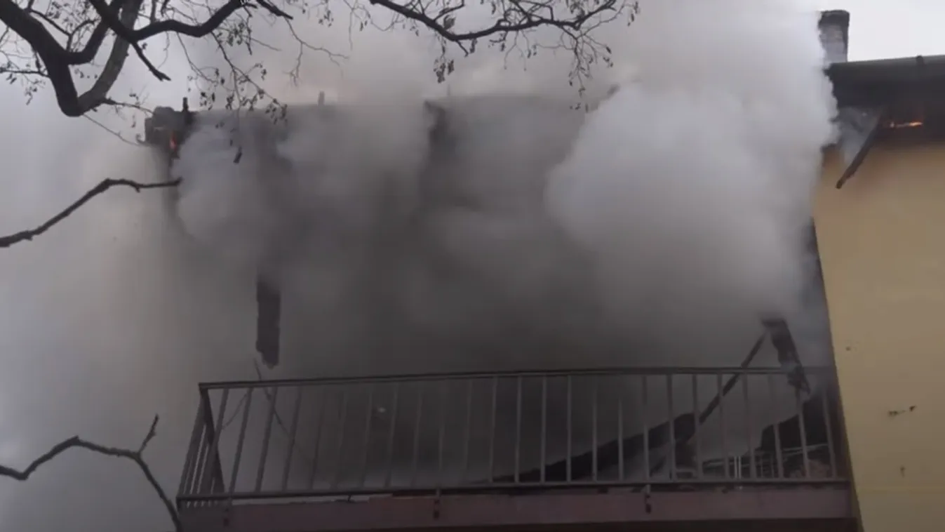 Sokkoló felvétel: porig égett egy budapesti lakás – videó