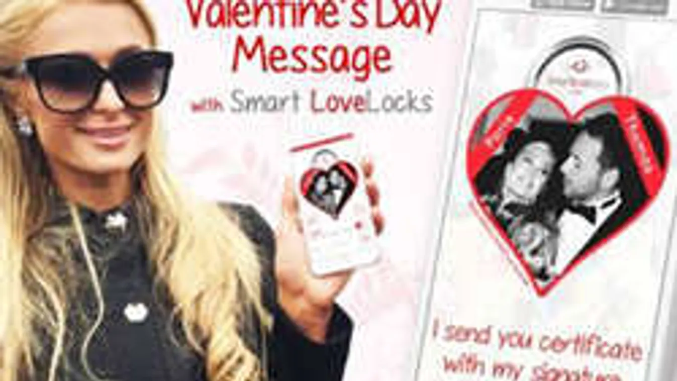 Paris Hilton szeretetlakata Budapestre érkezett