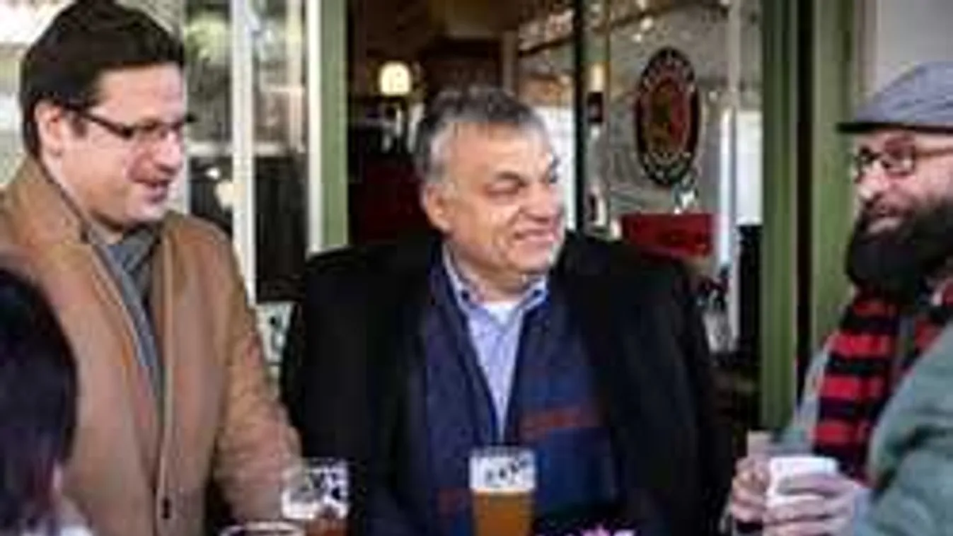 Orbán és Gulyás Gergely bementek a sörözőbe... No meg Szájer is...