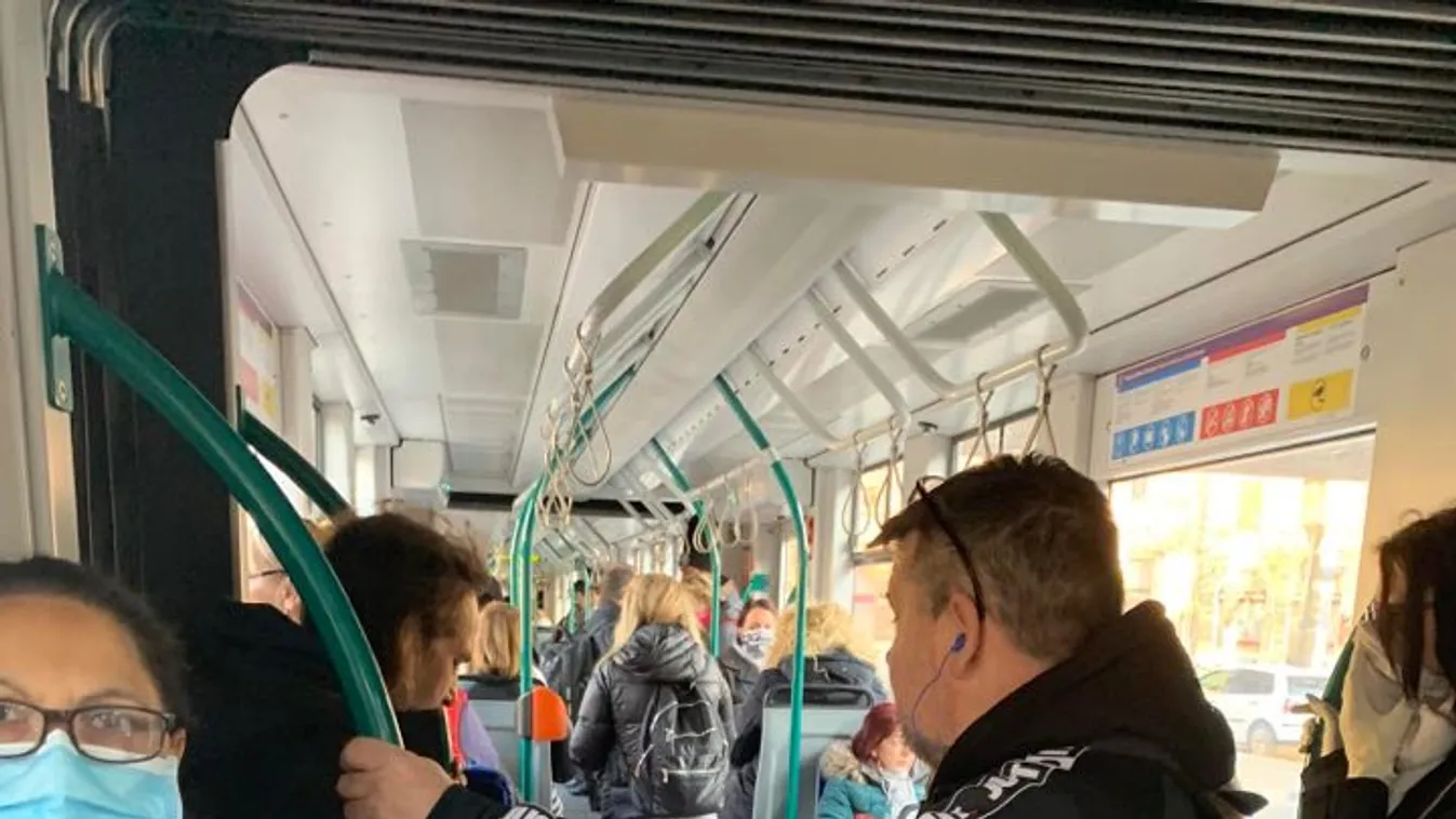 A veszélyhelyzet 23. napján: Még mindig zsúfoltak a budapesti járatok!