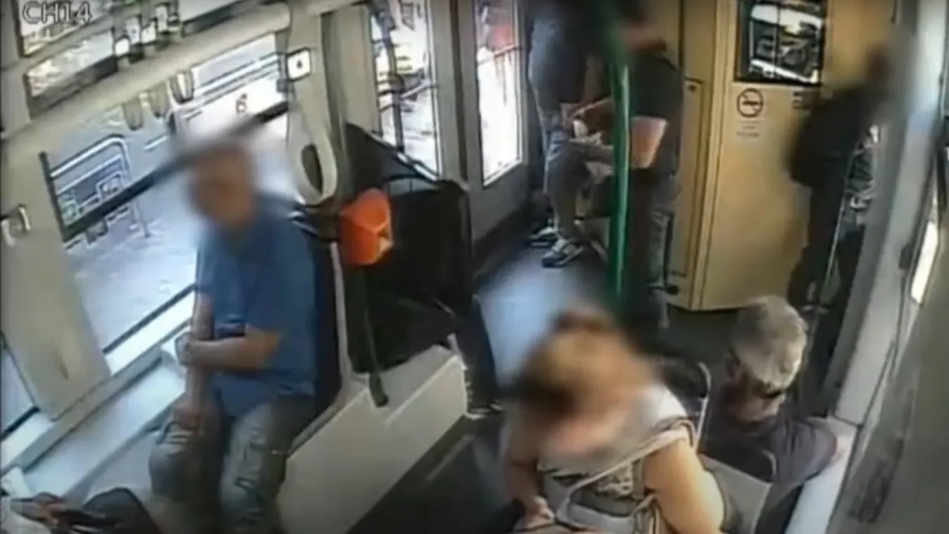 Laza bűnöző: Budapesten villamosozott a lopott tévével – videó
