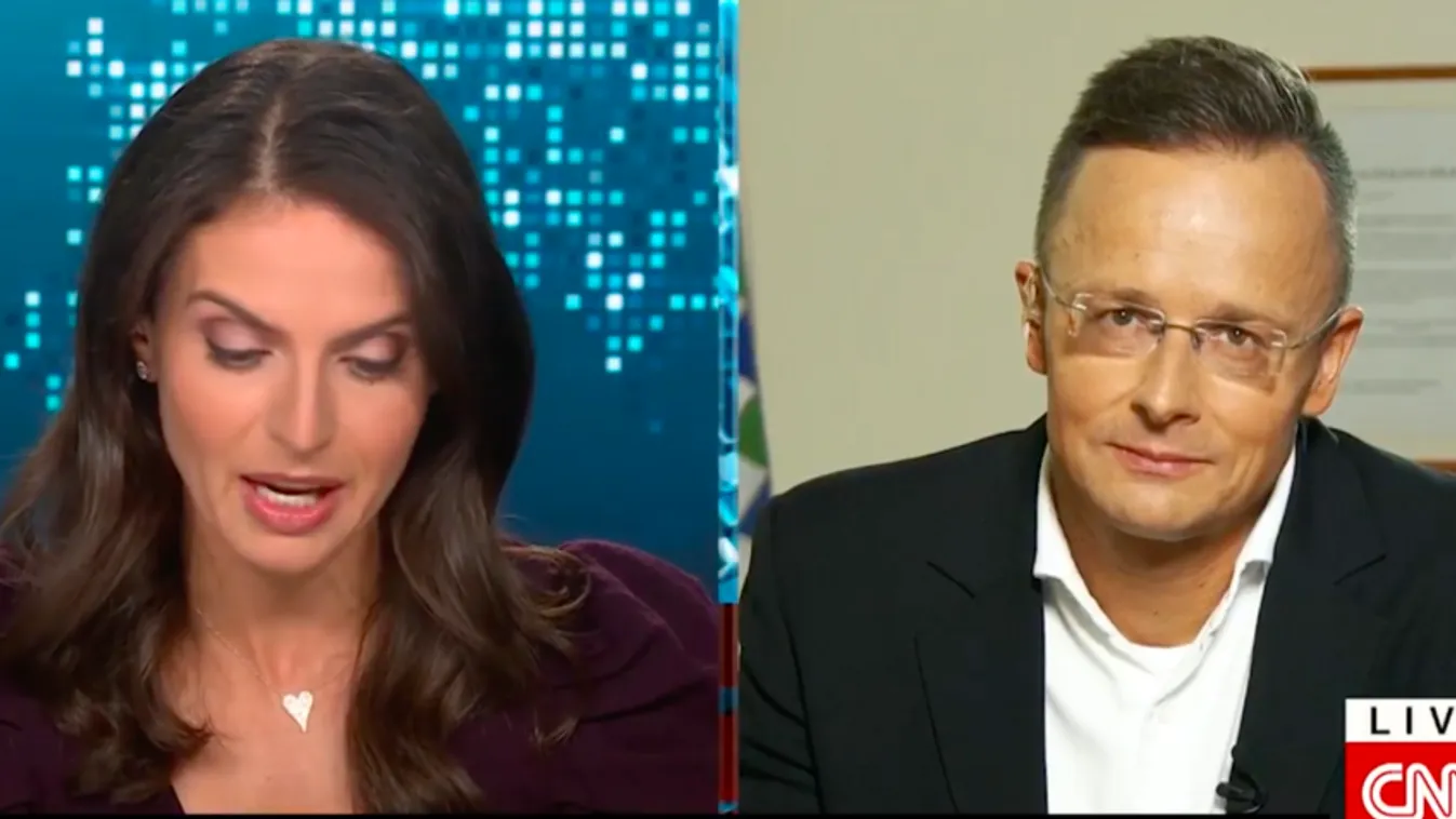 Szijjártó Péter a CNN-nek adott interjút