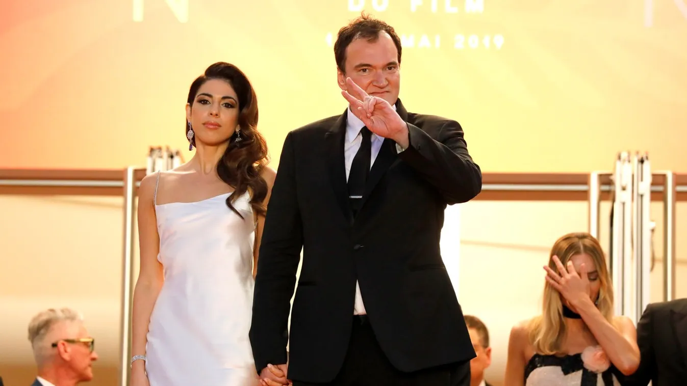Quentin Tarantino with wife Daniella Pick