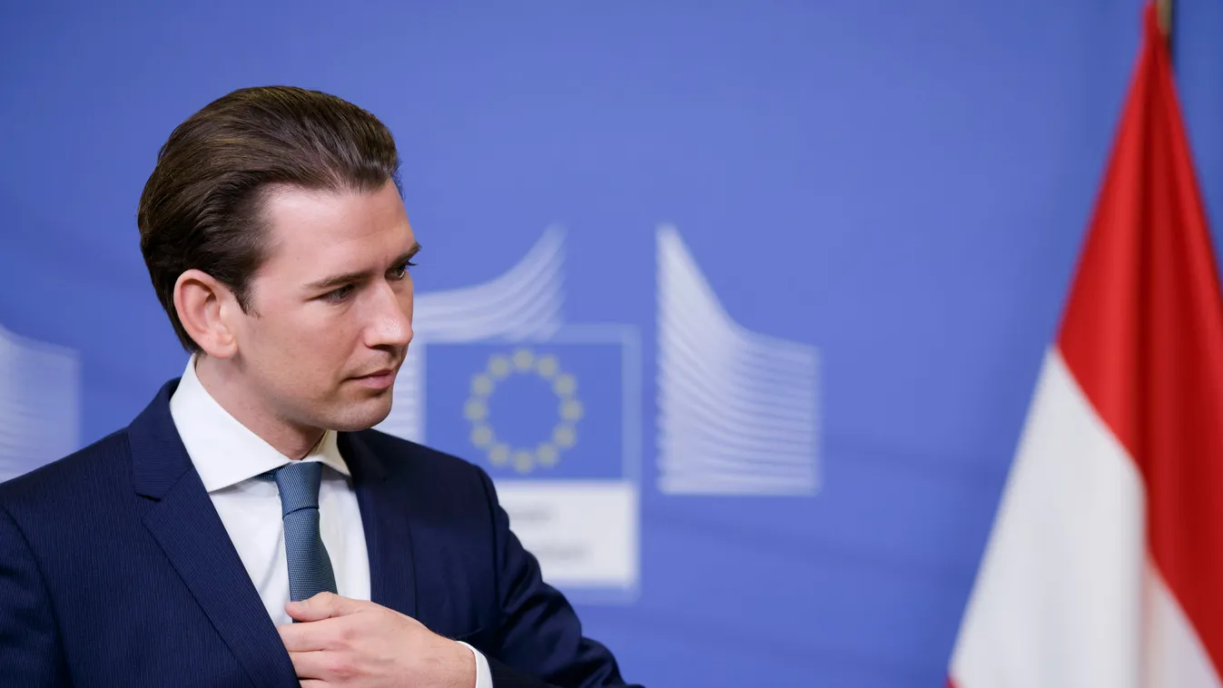 Austria's Chancellor Sebastian Kurz Visits the EU Commission