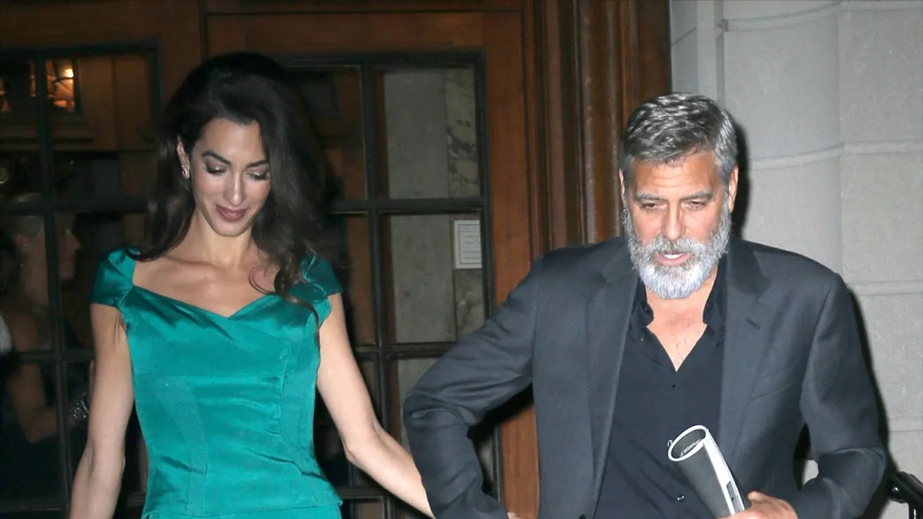 George and Amal Clooney Dress up for a Night out