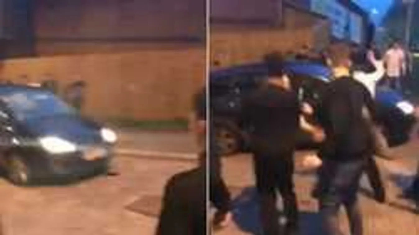 Sikoltozva menekültek, szándékosan gázolt járókelőket a fiatal - videó