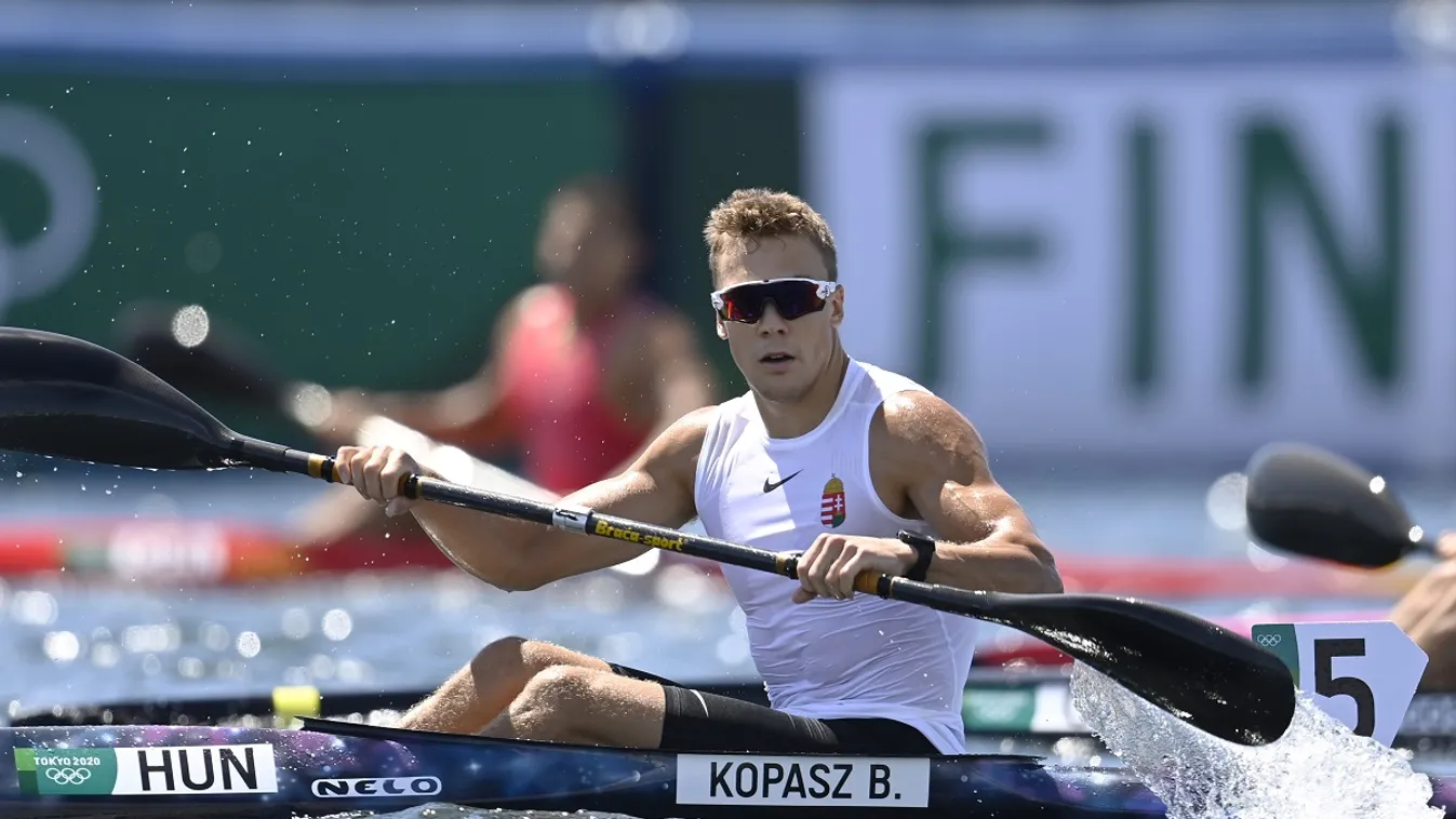 Kopasz Bálint a tokiói olimpia Sea Forest Kajak-kenu Pályáján