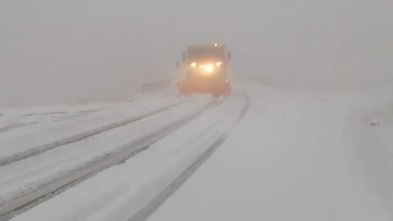 Szakad a hó Magyarország szomszédságában – videó