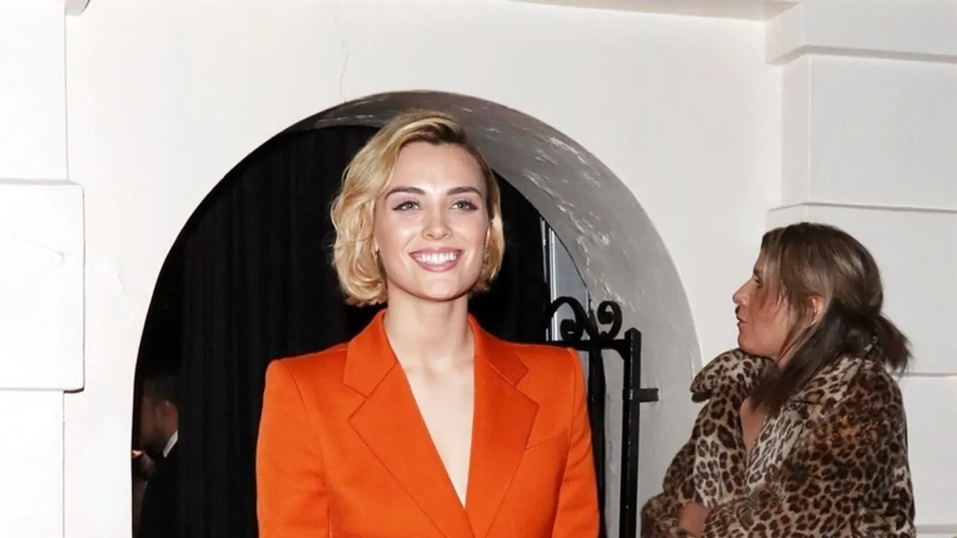 Wallis Day attends the dunhill Pre-BAFTA dinner at Dunhill Bourdon House