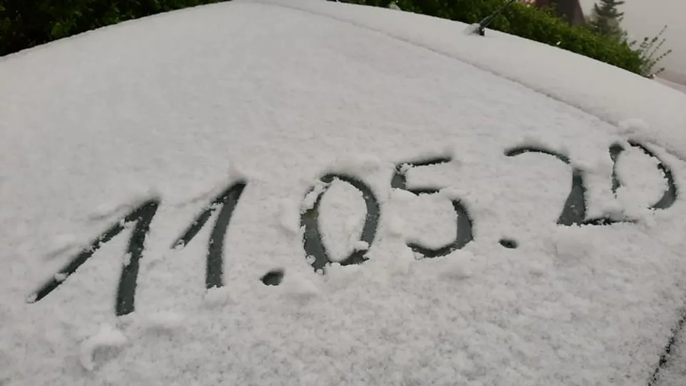 Szép kis május: Németországban havazik