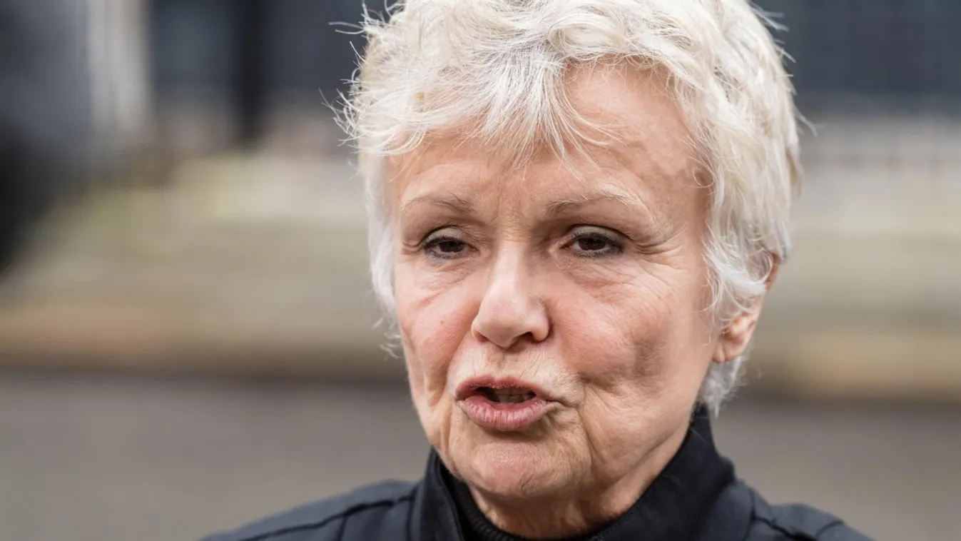 London, 23rd January 2018, Dame Julie Walters, actress and writer  arrives in Downing Street to present a Woman's Aid petition against proposed changes in funding for Women's refuges. Credit: Ian Davidson/Alamy Live News