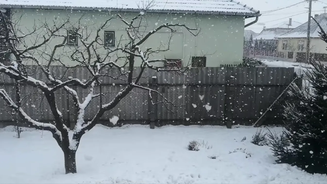 Megérkezett a havazás, fehérbe borult az ország, mutatjuk, hol - Videó