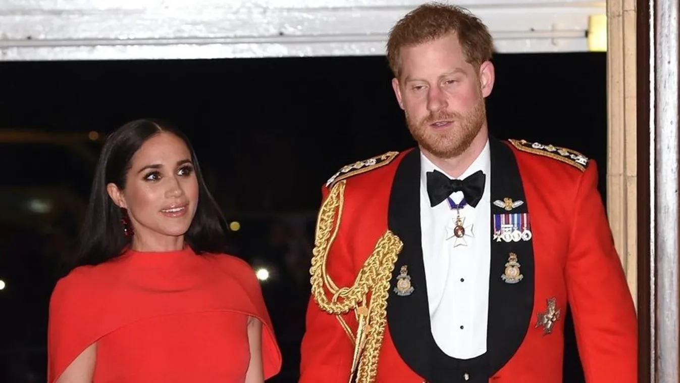 Prince Harry and Meghan Markle are seen at the Mountbatten Festival of Music