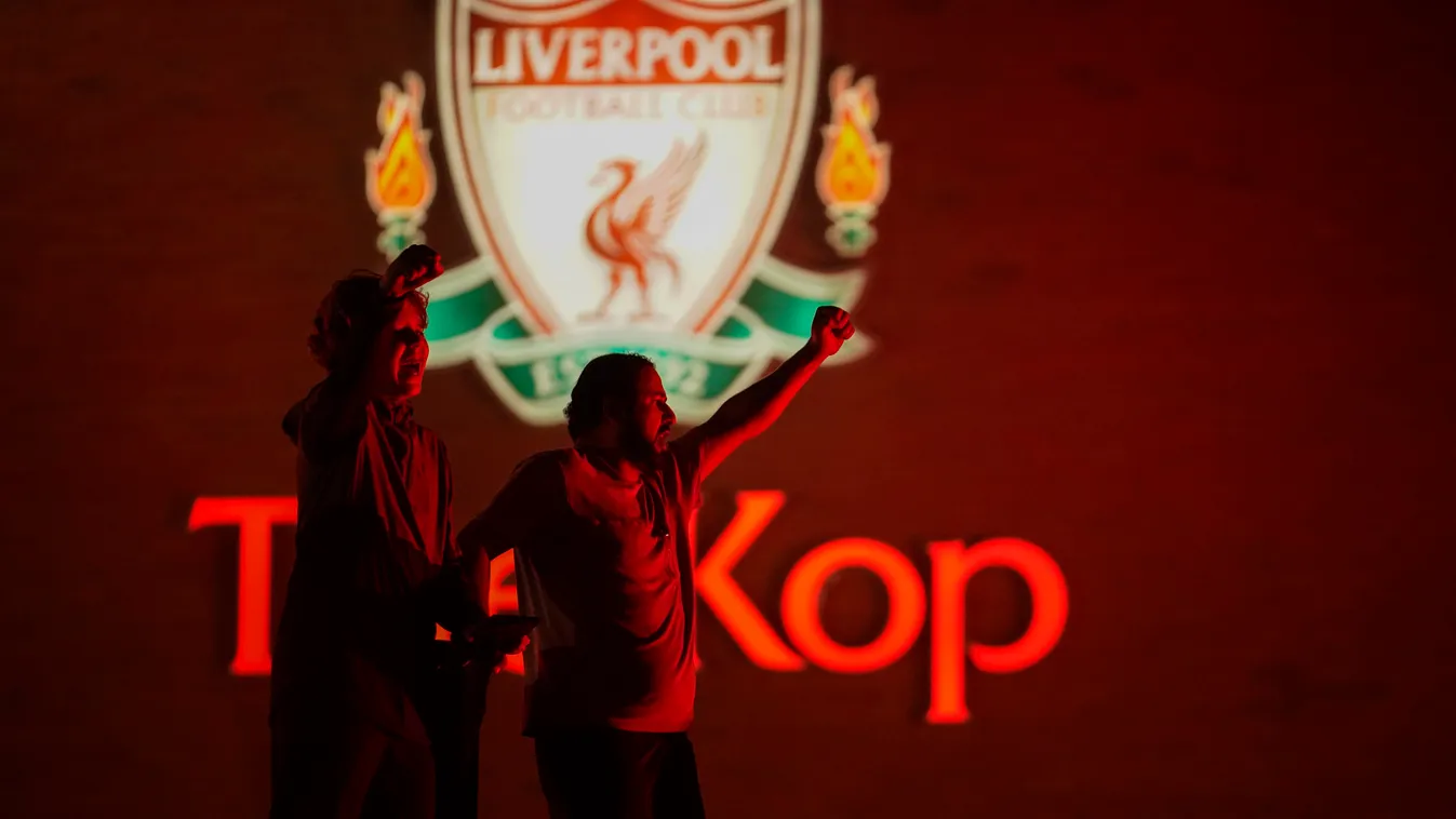 Fans Celebrate Liverpool FC Winning The Premier League Title