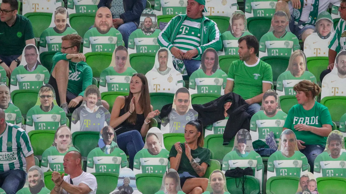 Kreatív módon biztosították a nézők közötti távolságtartást a Fradinál