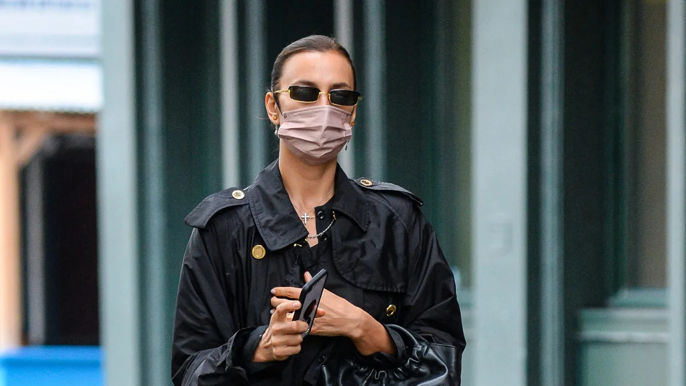 Irina Shayk is Pictured Out on a Overcast, Wet Day in Downtown Manhattan