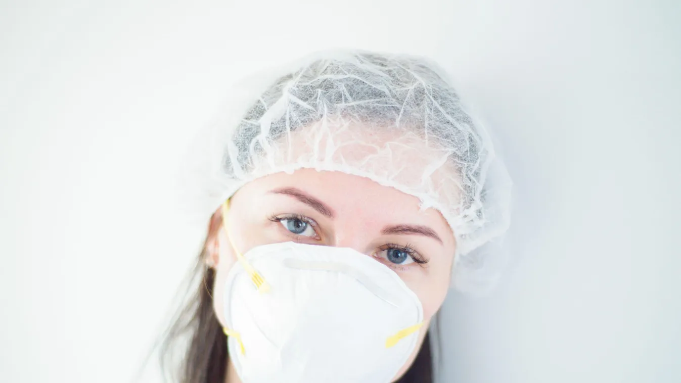 Covid-19 infected patient in quarantine room with quarantine