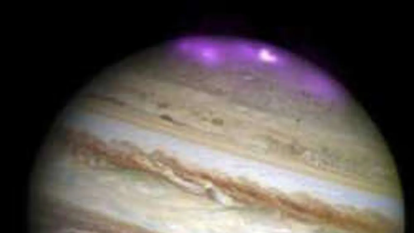 Káprázatos sarki fény tündökölt a Jupiteren