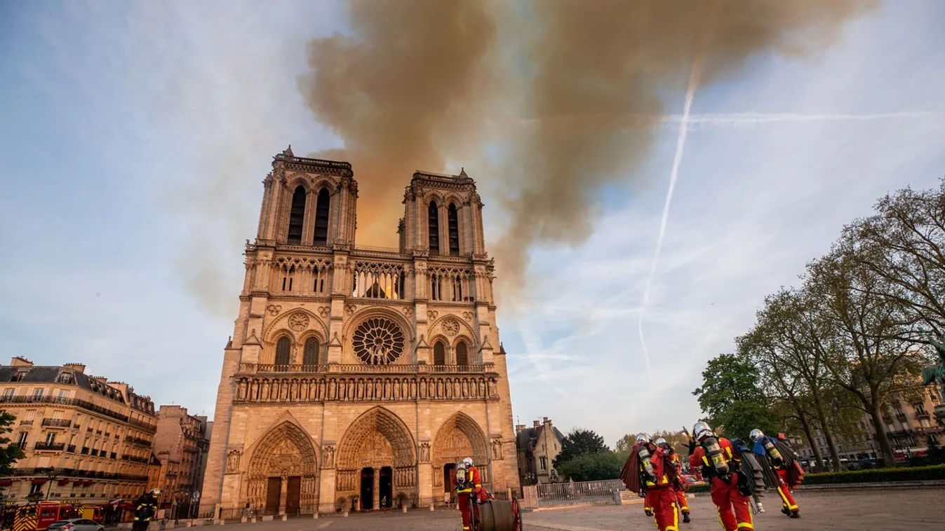 Massive Fire Ravages Notre-Dame Cathedral - Paris