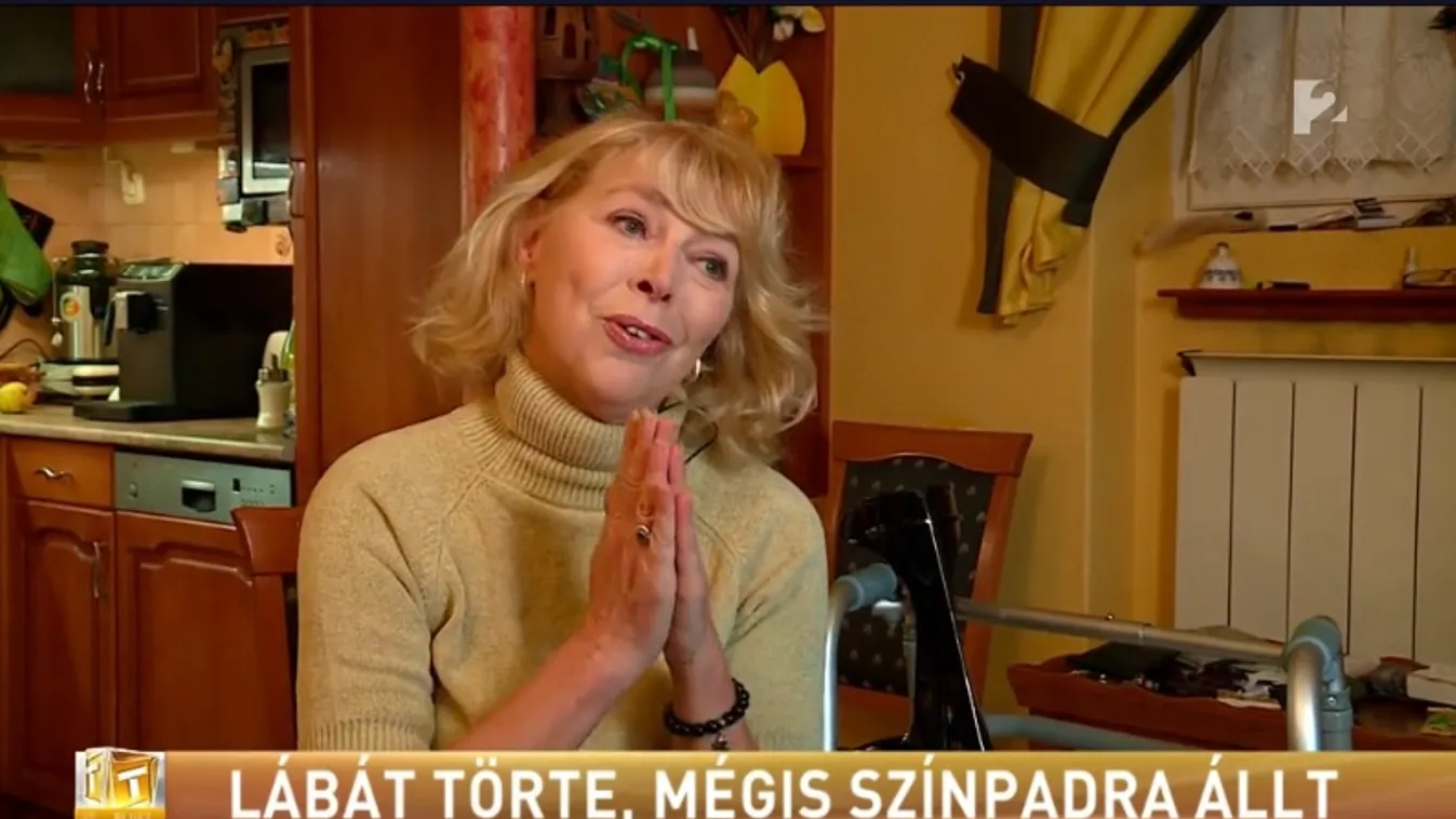 Eltörte a lábát Nyertes Zsuzsa