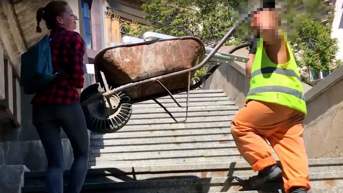 Így „dolgozik” a Karácsony-brigád a Lánchídon