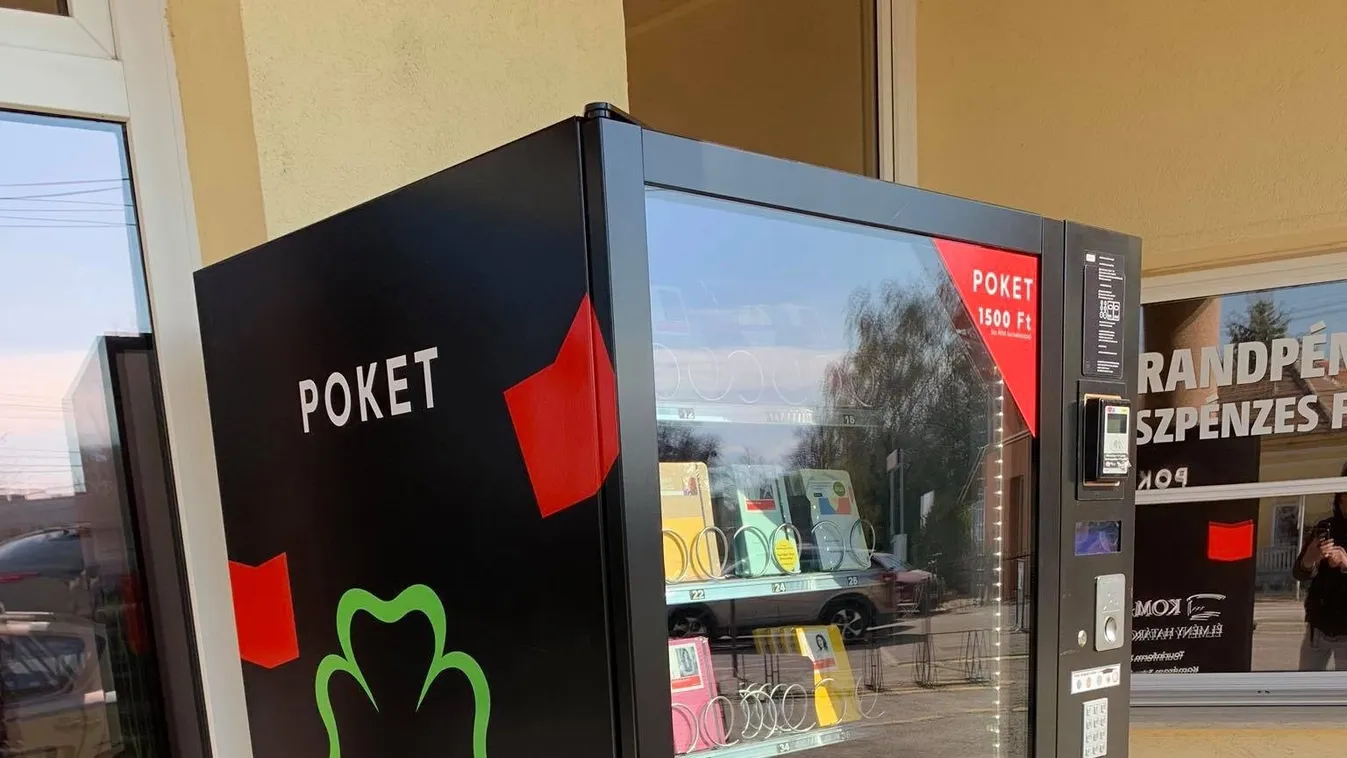 A Szerencsejáték Zrt. támogatásával működik már tizenegy vidéki városban is POKET zsebkönyv-automata