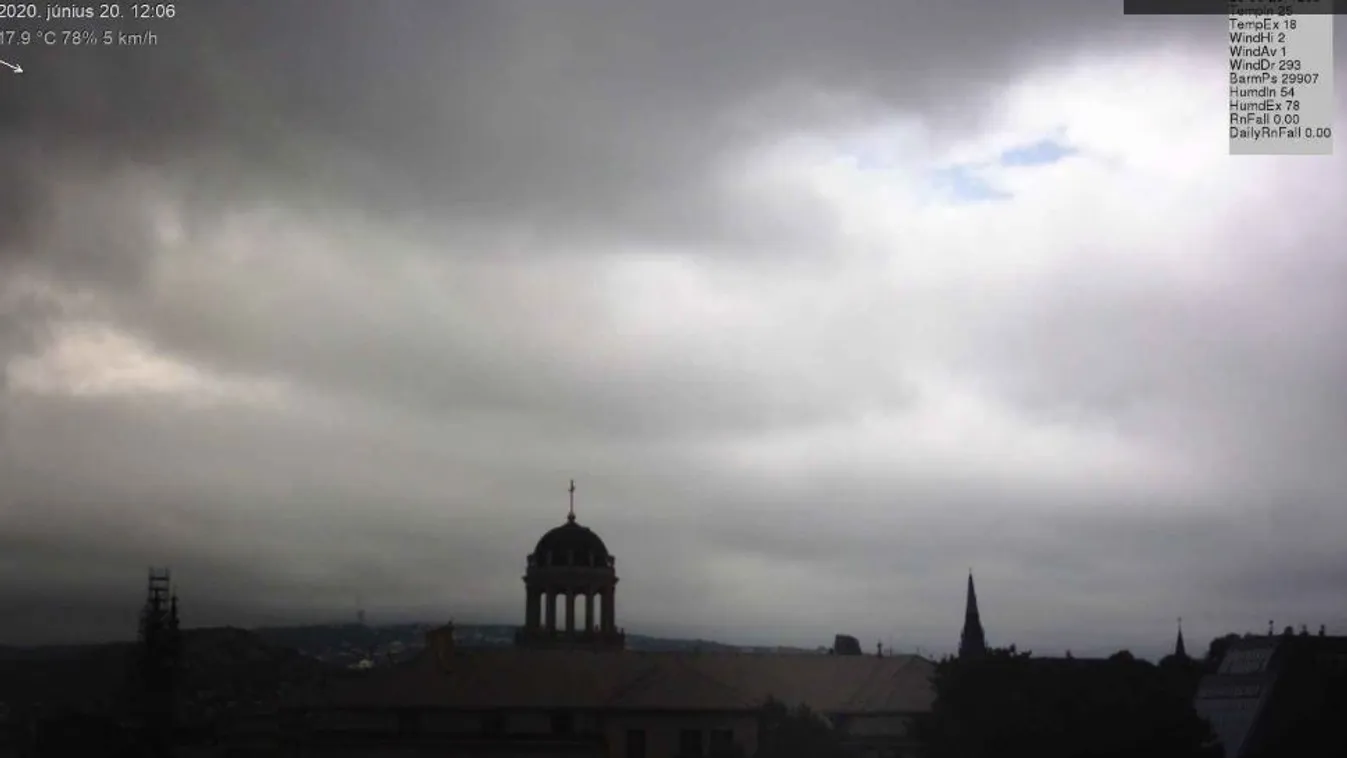 Perceink vannak hátra: brutális vihar csap le a fővárosra