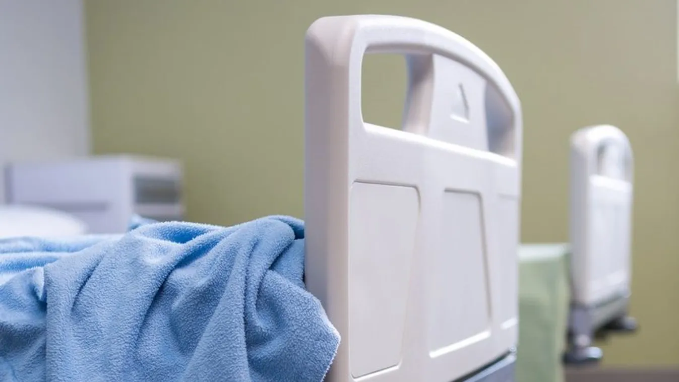 Empty beds in ward at hospital