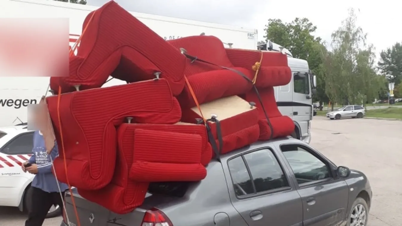 7 fotelt vitt autója tetején a velencei férfi, amikor lekapcsolták a rendőrök – Fotó!