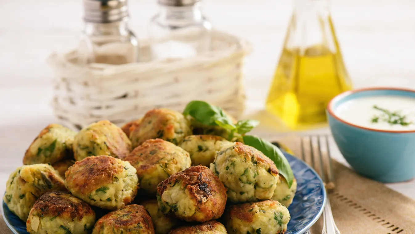 Fried,Crispy,Zucchini,Balls,With,Feta,Cheese-,Vegetarian,Food.