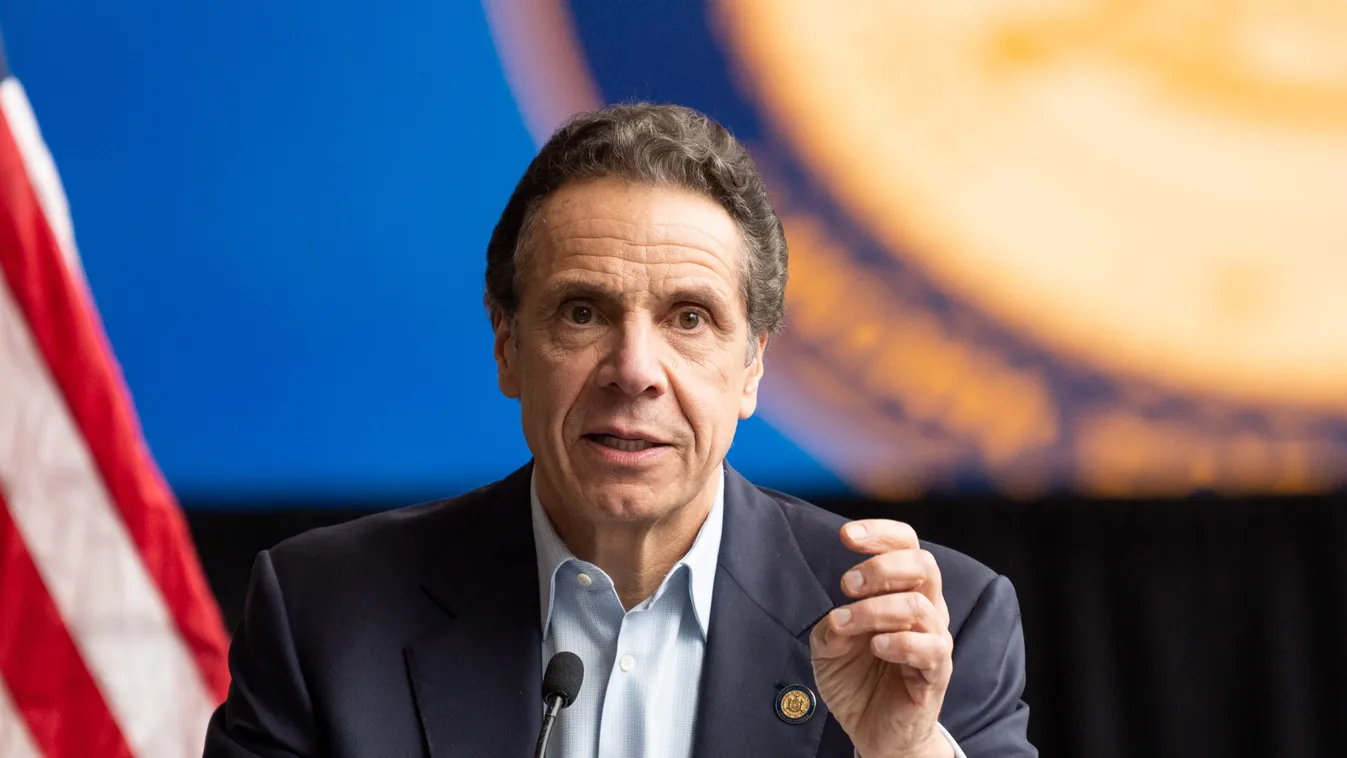Governor Andrew Cuomo Press Conference in New York, US