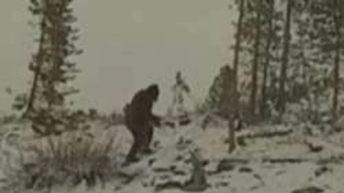 Bigfoot sétált be a hegyi bringások videójába