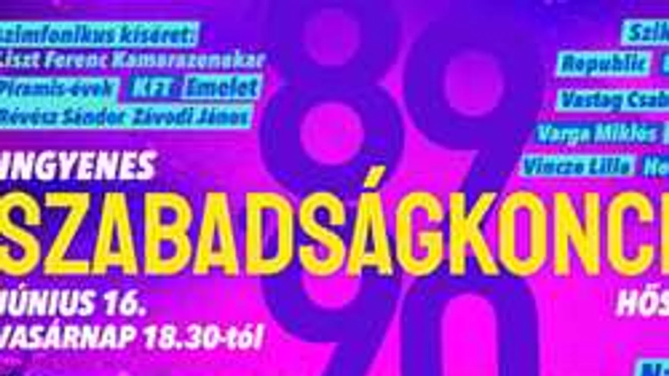 Õk lesznek a fellépői a Szabadságkoncertnek!