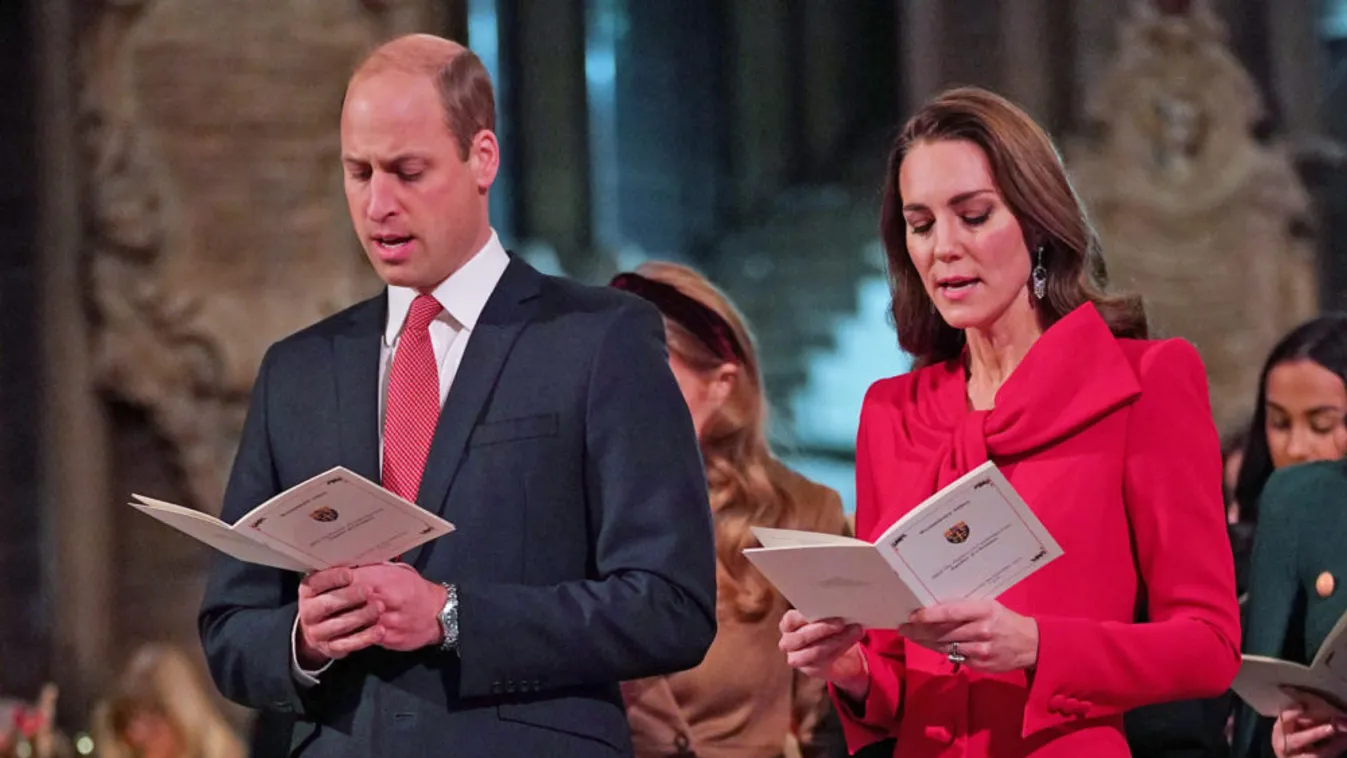 Vilmos és Katalin is beállt az ünnepi kórusba