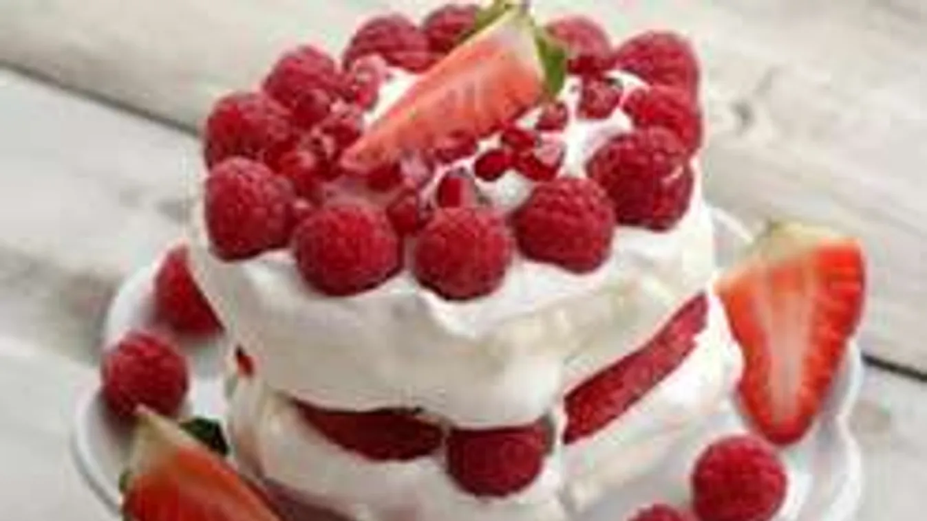 Diétás álomtorta cukor nélkül: Málnás Pavlova