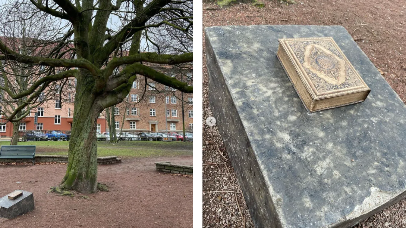 Az iszlám szent könyvét ábrázoló szobrot állítottak Svédországban