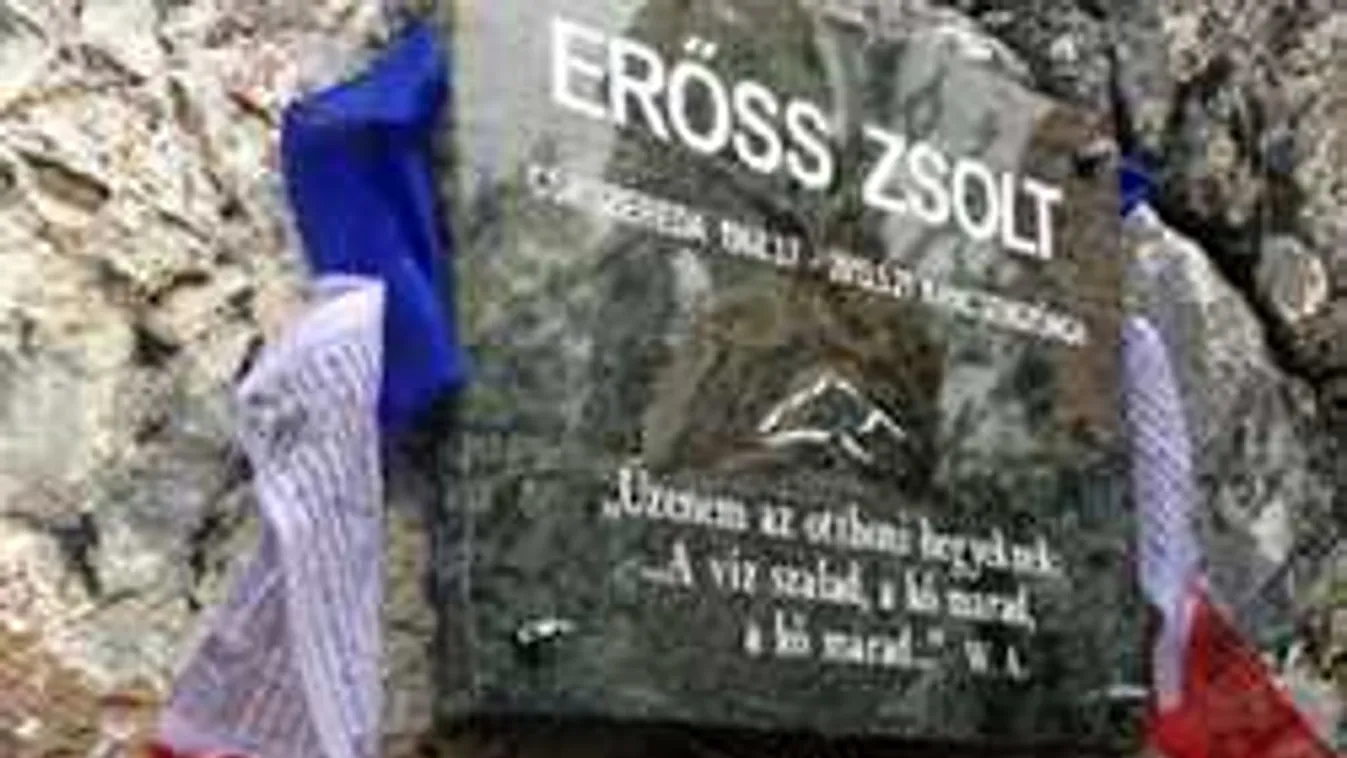 Megtalálták Erőss Zsolt emléktáblájának a darabjait