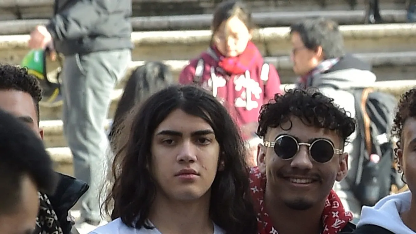 *PREMIUM EXCLUSIVE* Prince Jackson spends the Christmas holidays in Rome with girlfriend Molly and youngest brother Blanket